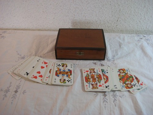 Skat karten spiel holz - spiel, box