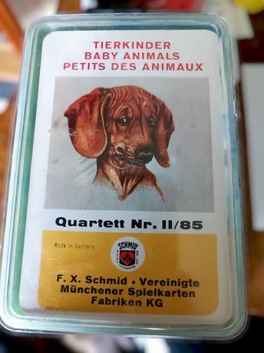 Vintage quartett tierkinder - quartett, "tierkinder"