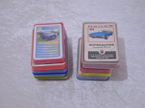 Design kartenspiel autos - x,