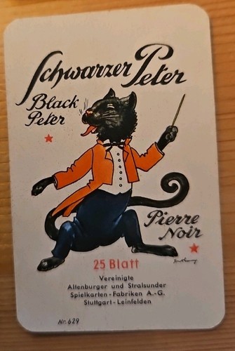 Altes kartenspiel schwarzer - altes,