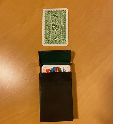 Vintage kartenspiel mit - kartenspiel,