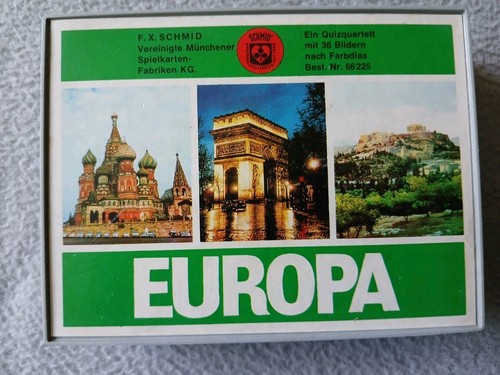 Europa quiz quartett mit 36 - quiz-quartett,