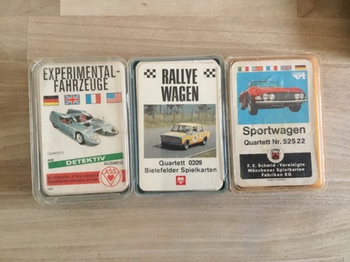 Auto quartett 70er konvolut - auto,